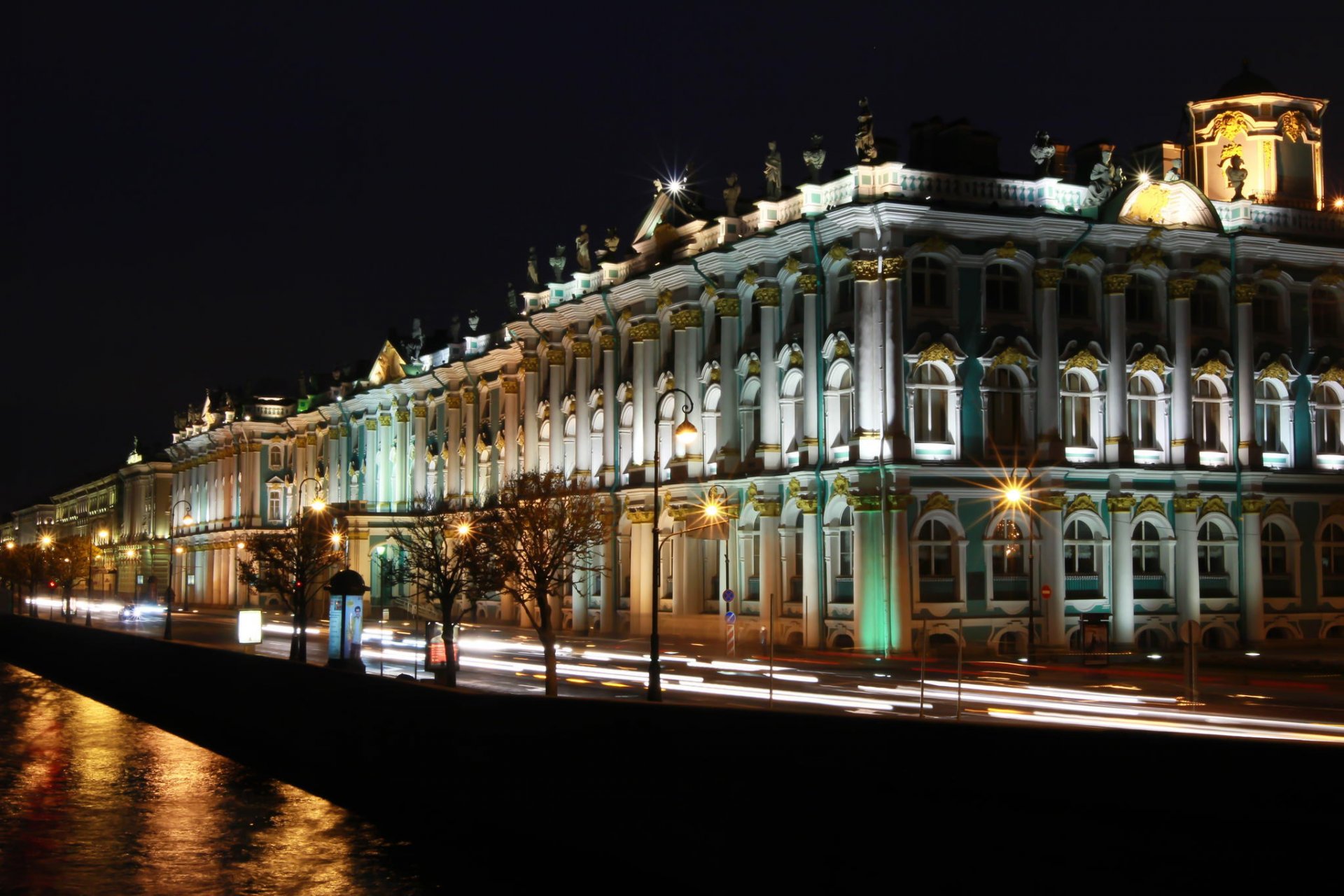 petersburg peter rosja petersburg noc światła muzeum ermitaż