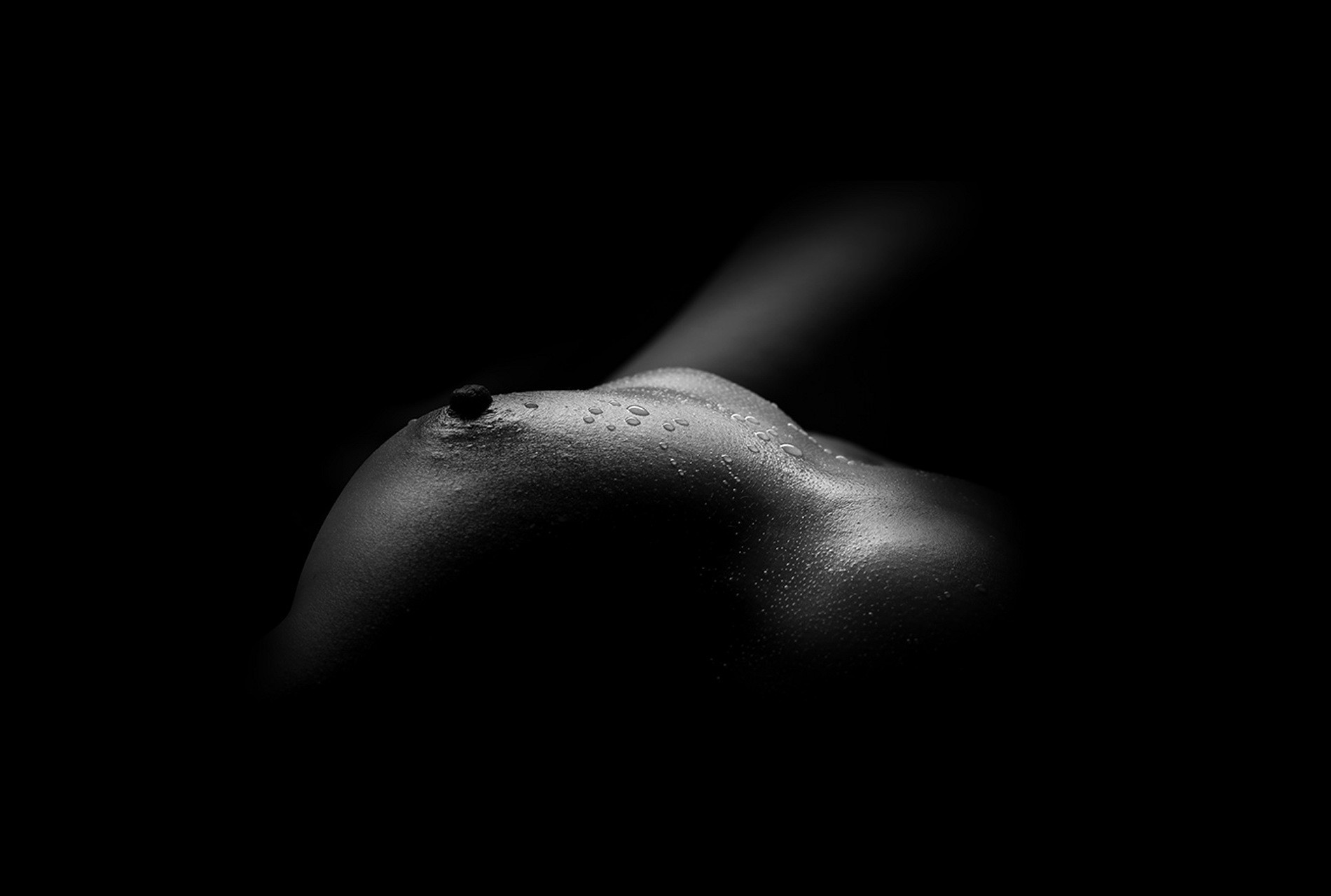 black and white breasts nipple