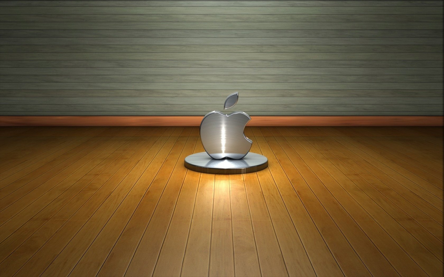 hi-tech tree wall floor logo apple metal