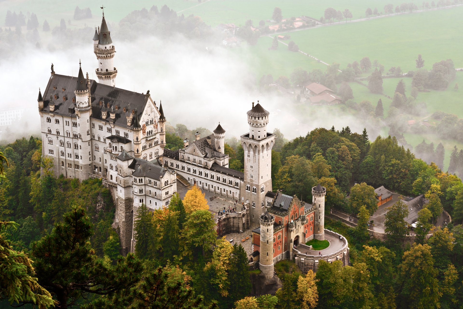 castle vintage neuschwanstein germany bayern munich