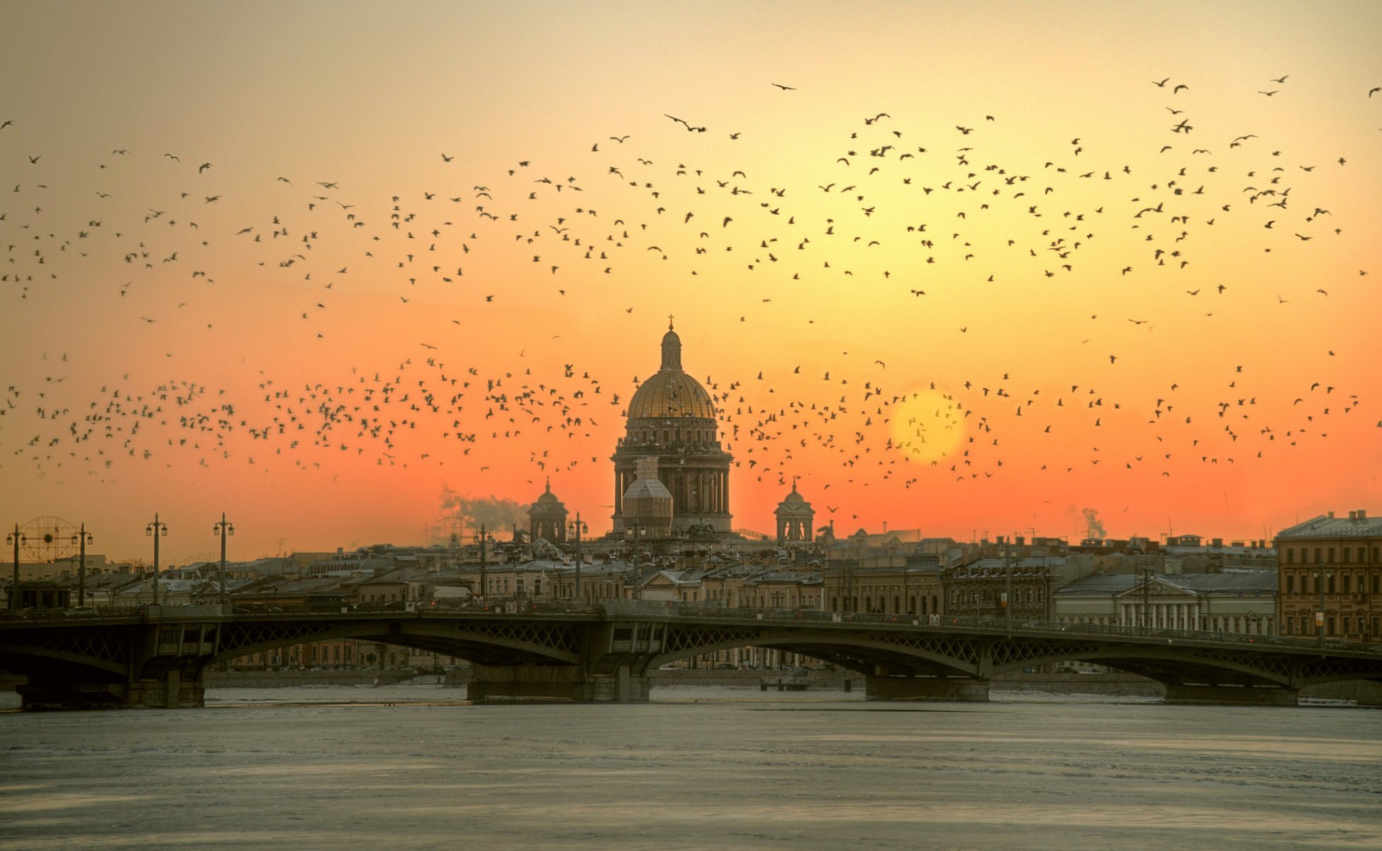 san petersburgo mañana invierno