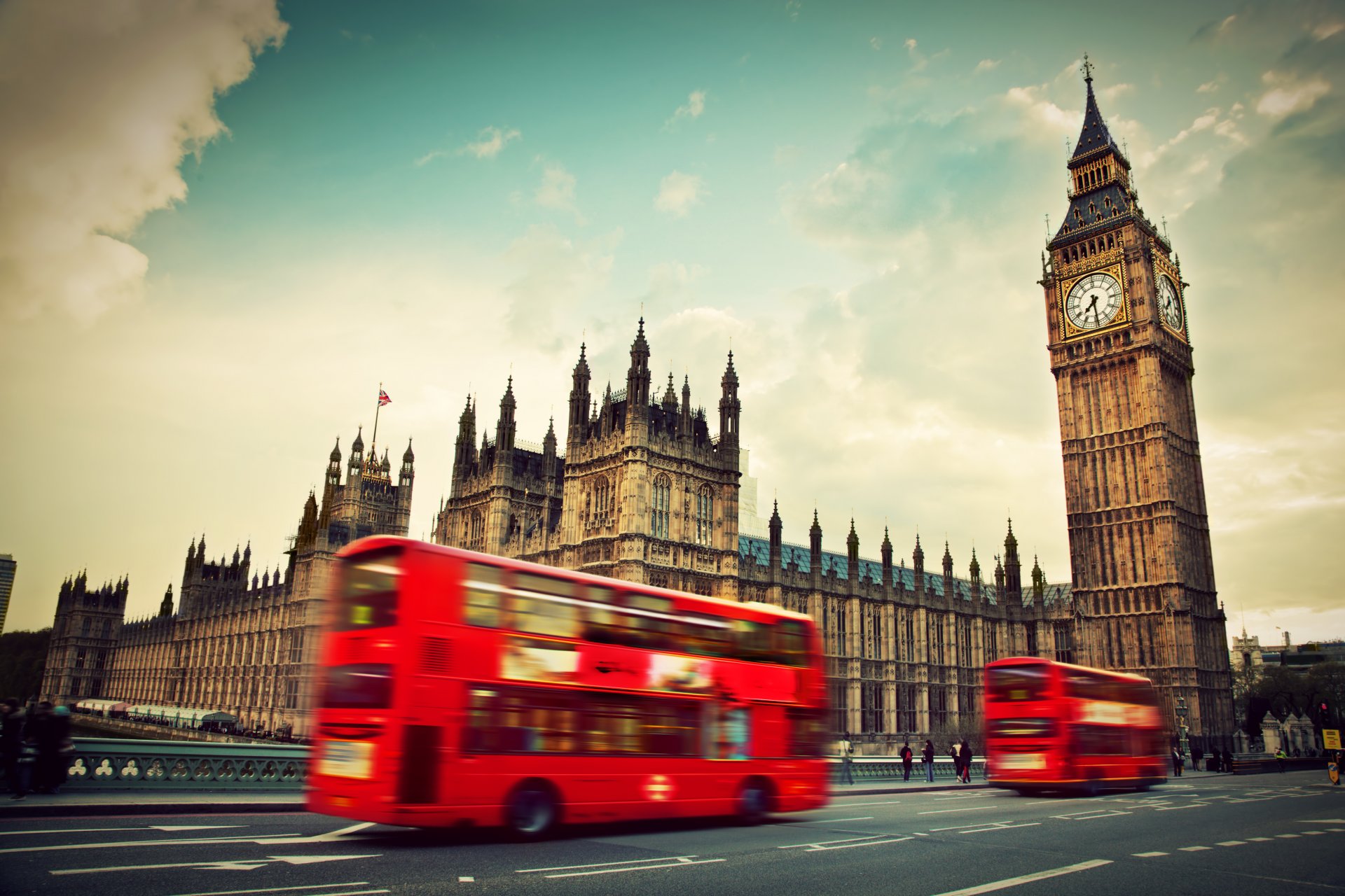 londres angleterre big ben abbaye de westminster bus rouge