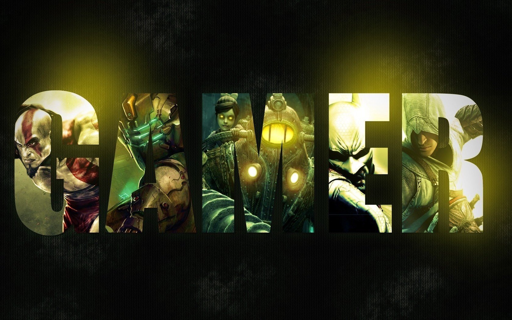 gamer wallpaper inschrift