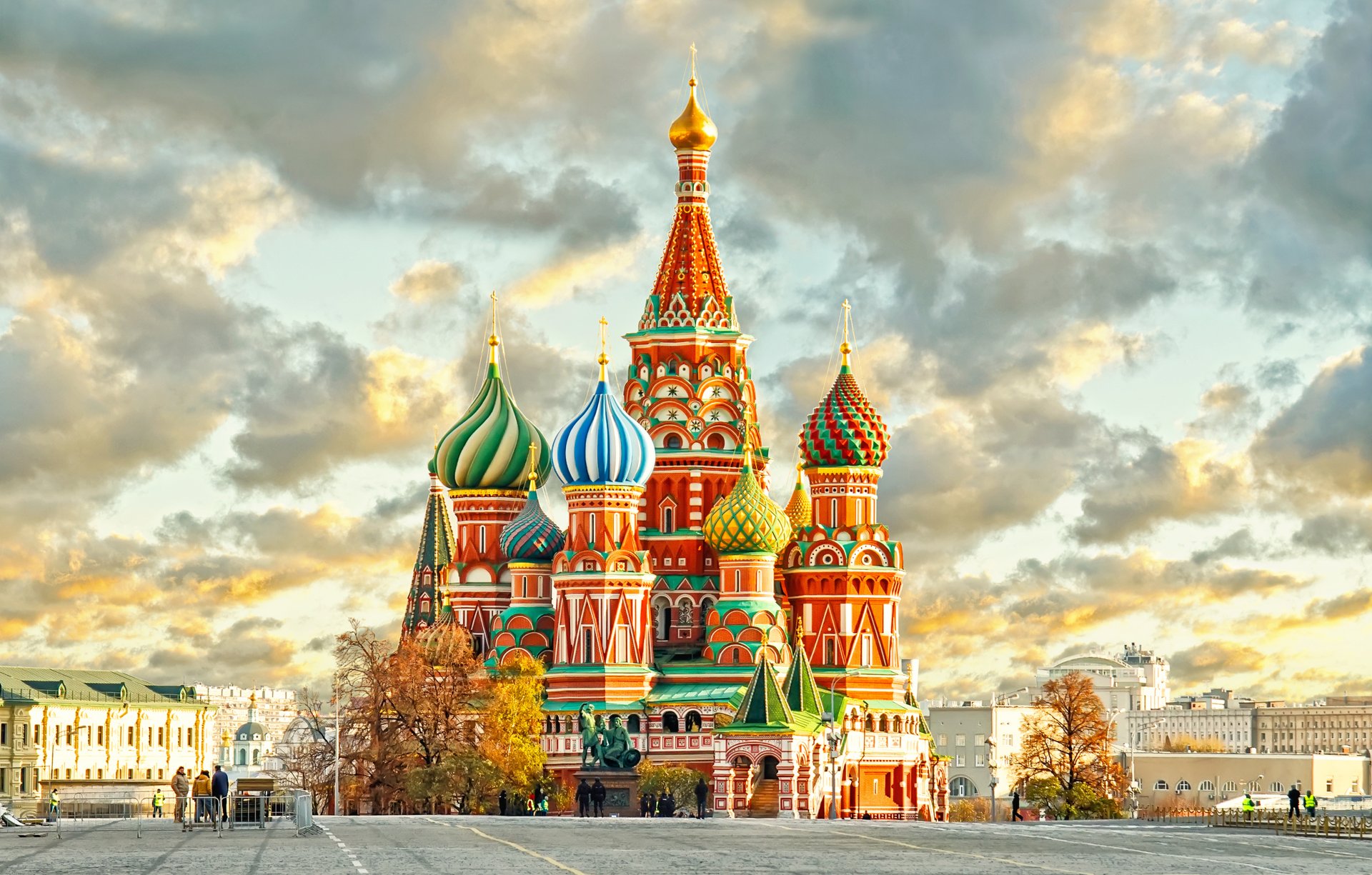 moscow russia kremlin city St. basil s cathedral