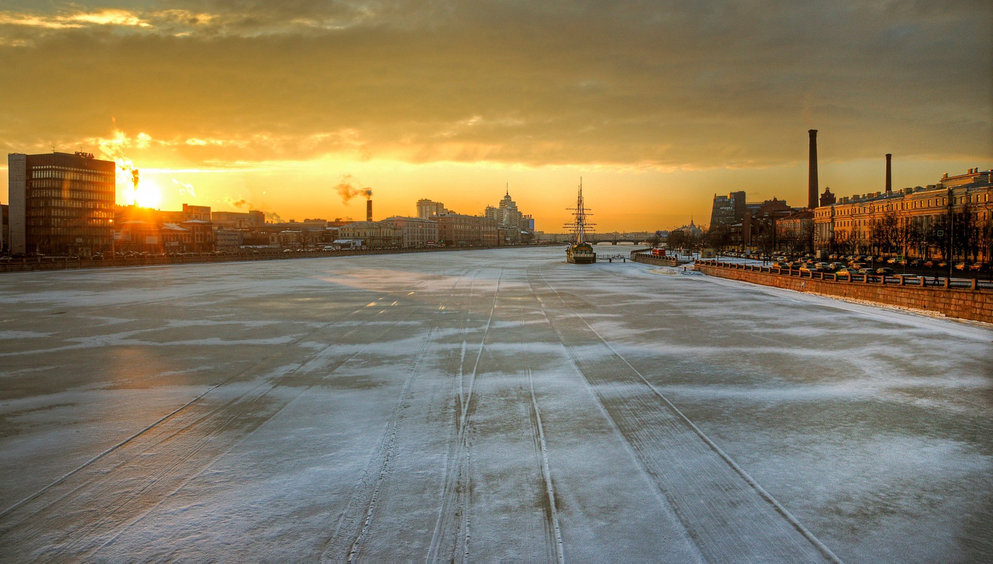 санкт-петербург нева февраль