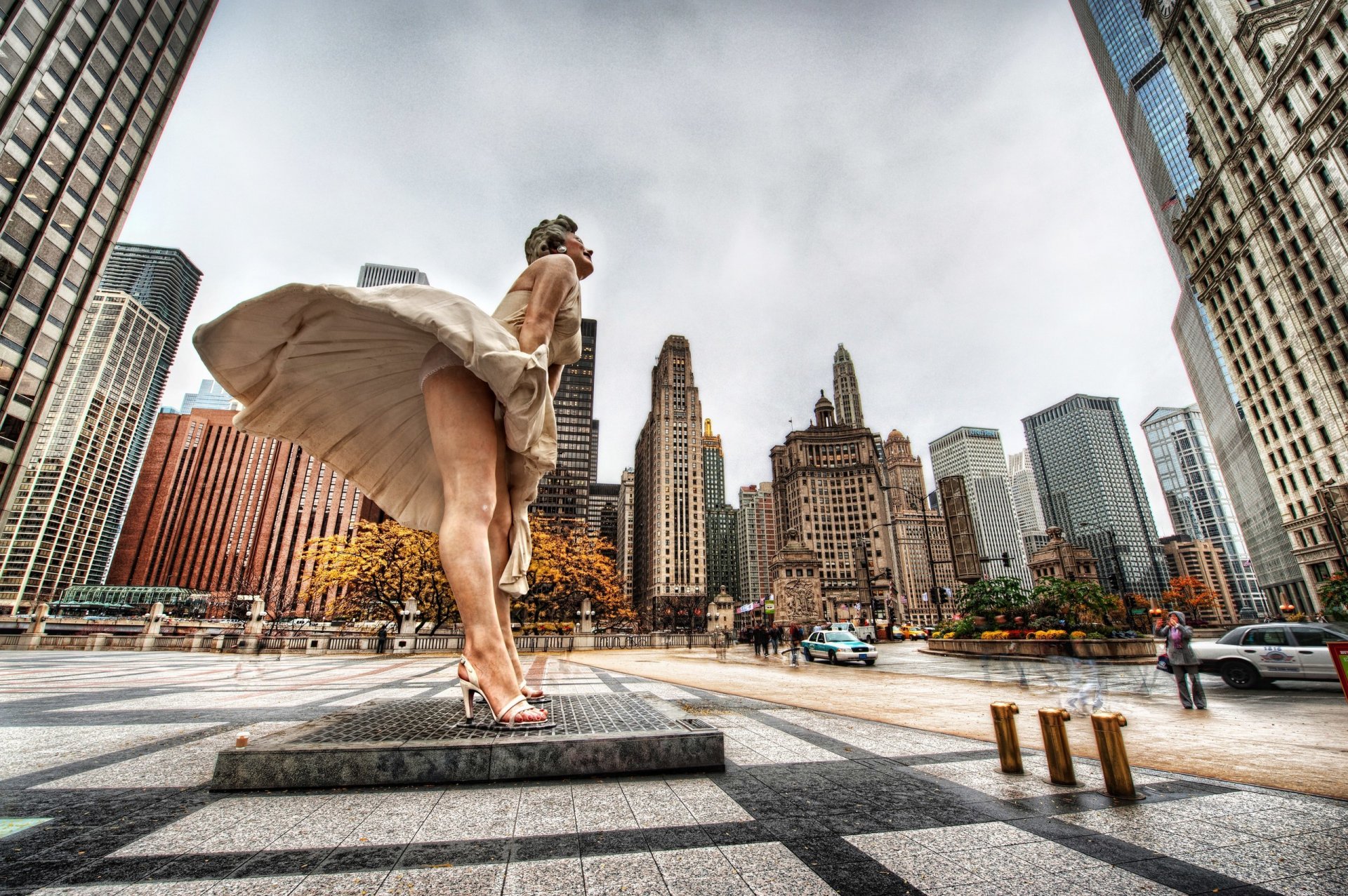 illinois chicago usa skyscrapers megapolis marilyn monroe marilyn monroe