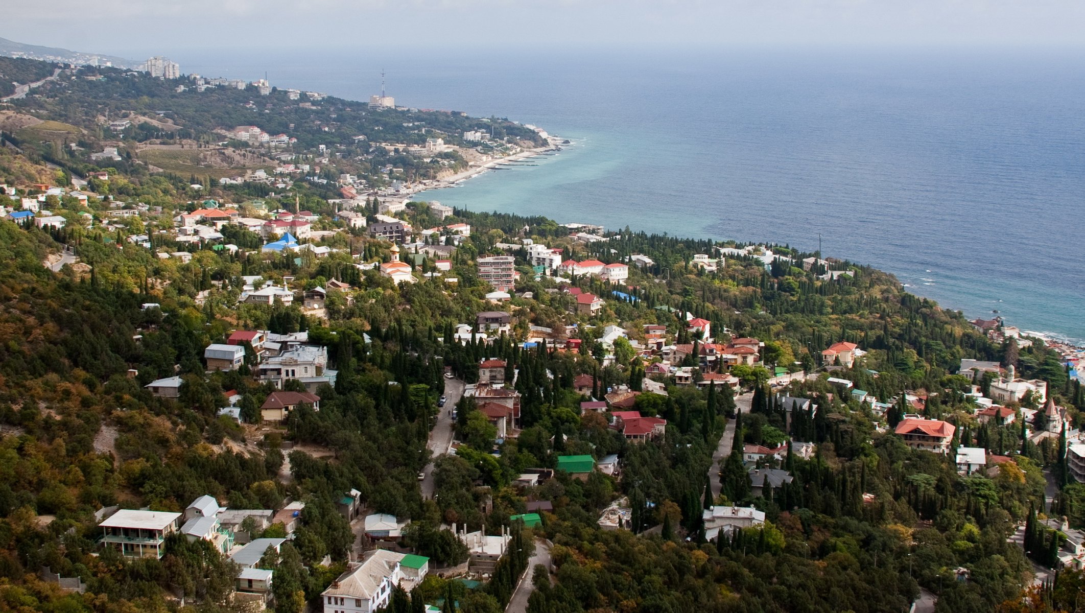 costa casa crimea yalta arriba ciudad foto