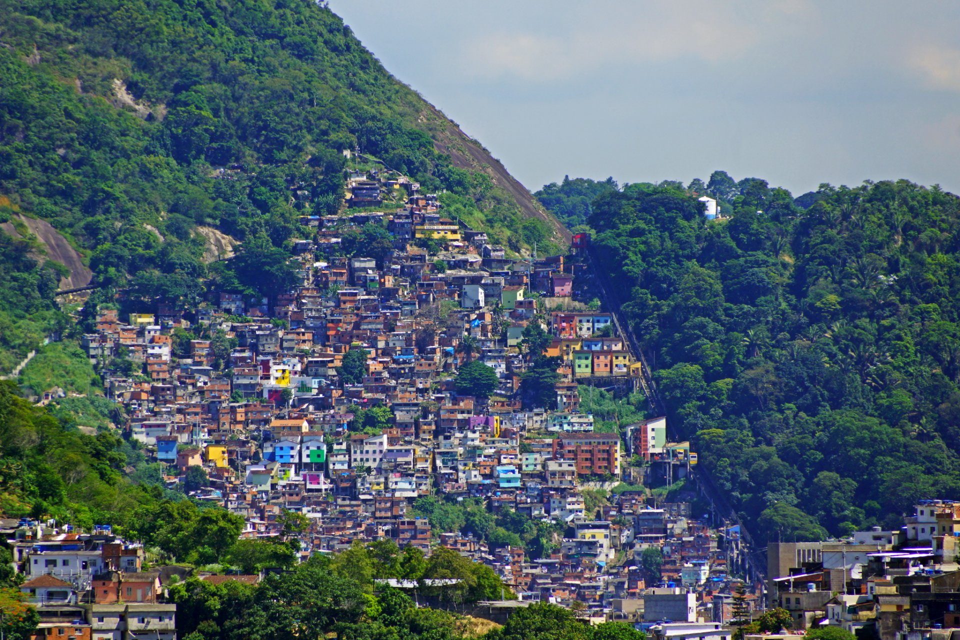 brazil house mountain rio de janeiro town photo