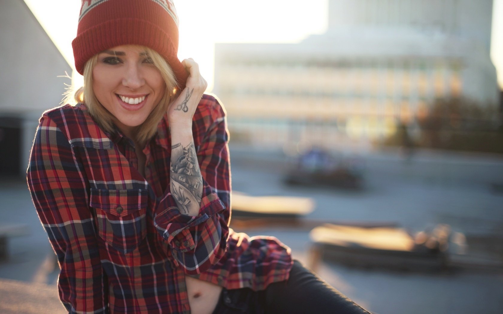 alysha nett sonrisa chica estado de ánimo