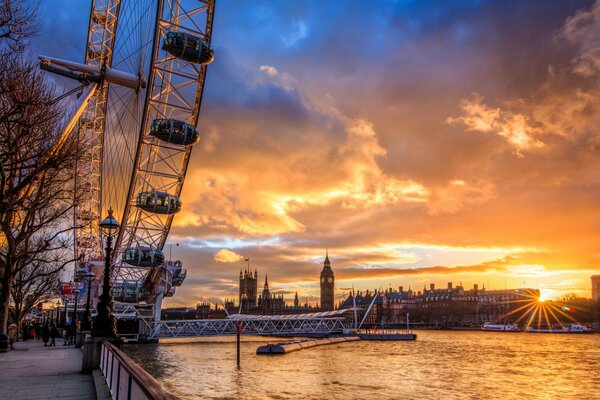 Londres al atardecer