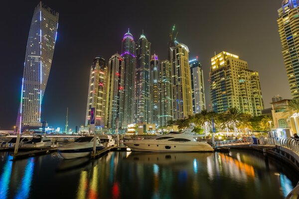 Skyscrapers in Dubai on the Bay