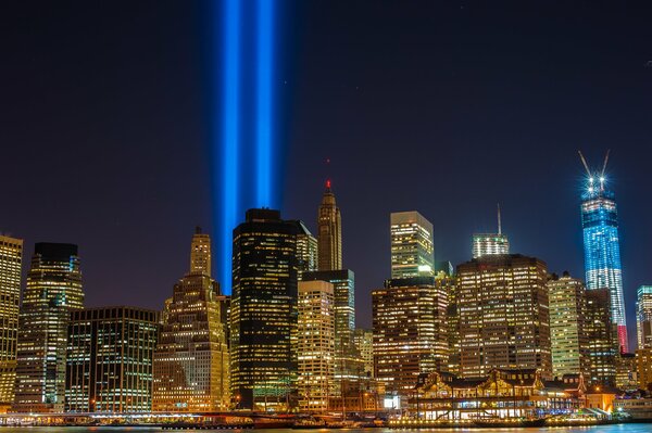 Raggio alieno nella città di New York