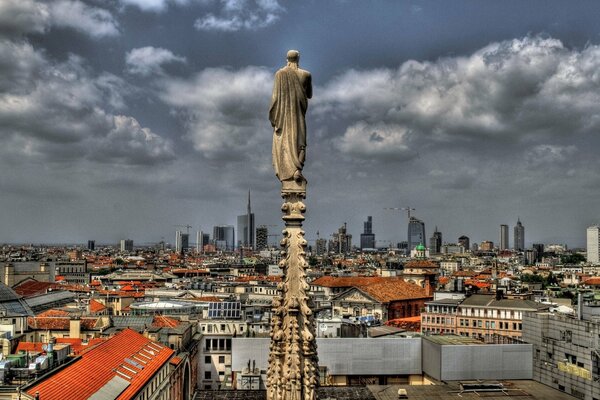 Journey to Italy guardian angel of Milan