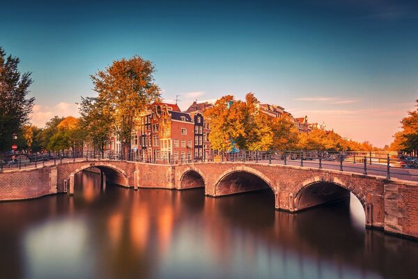 Canal bridge in the Netherlands