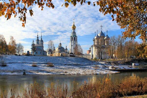 Churches in the beautiful city of Vologda