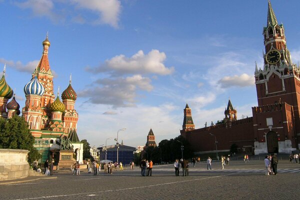Plaza roja cerca del Kremlin paseo