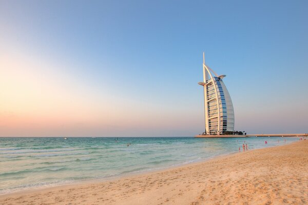 Hotel Dubai Blick vom schönen Strand