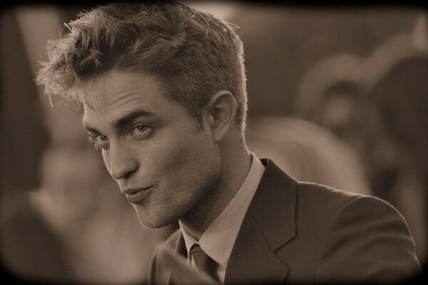 Robert Pattison in a retro photo