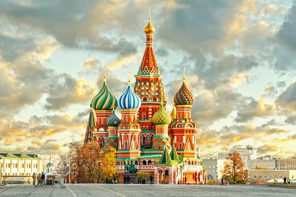 The temple on Red Square in Moscow