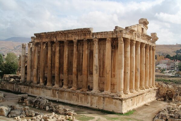 Ruinas de una antigua ciudad en el Líbano