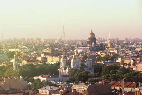 Bird s-eye view of St. Petersburg