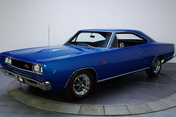 Retro dodge car in the museum