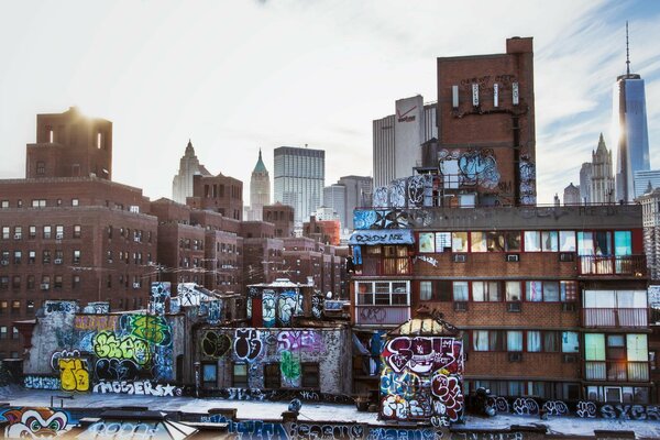 New York City, Wolkenkratzer, schöne Aussicht