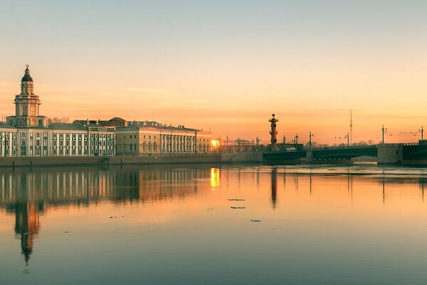 Morning in St. Petersburg in spring