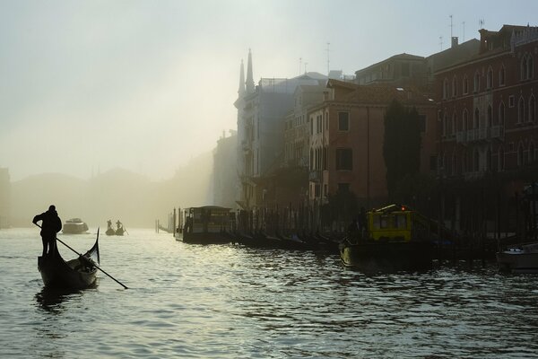 Morning fog in Venice