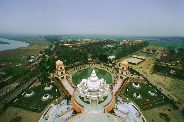 View of the city from above