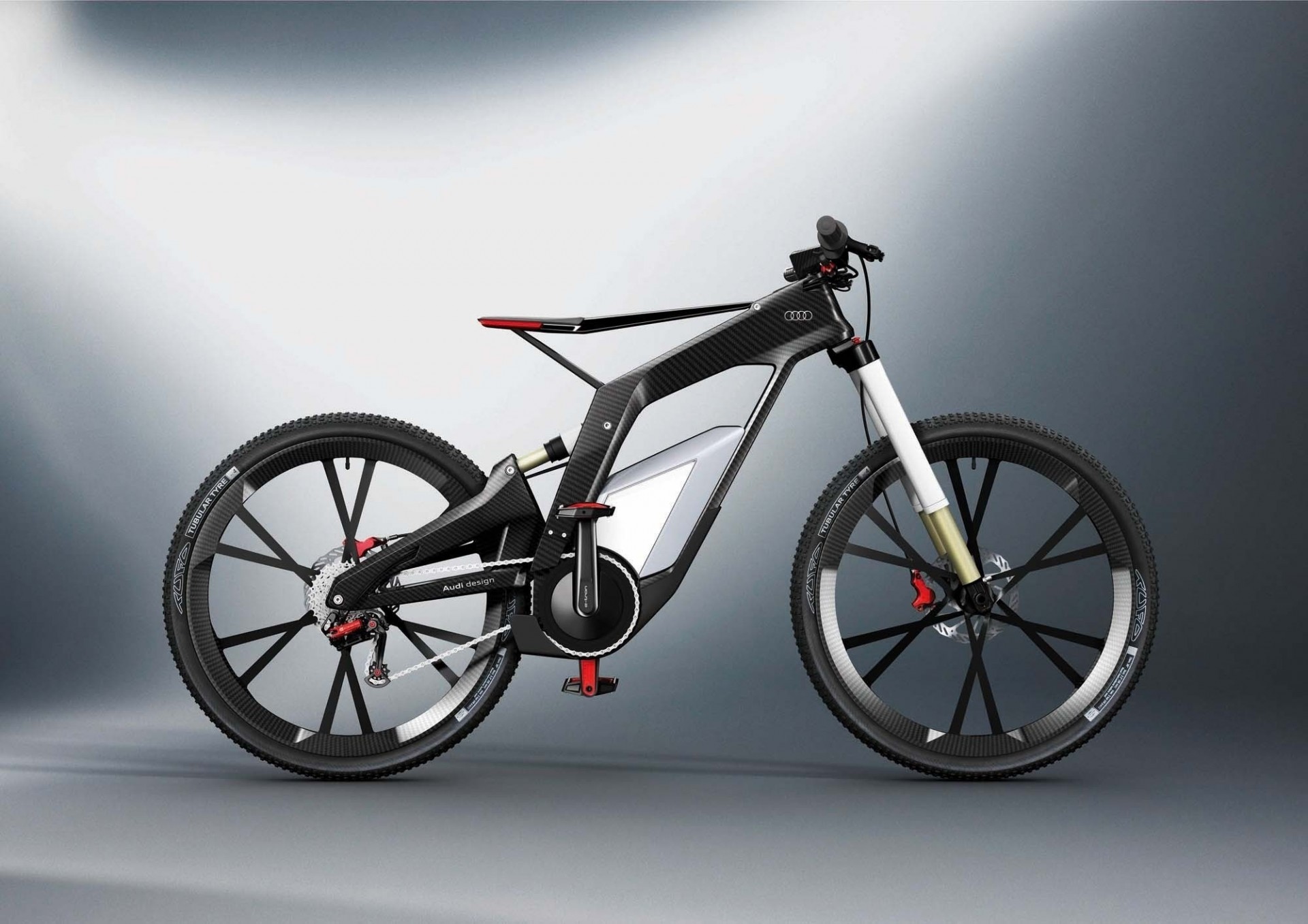 audi grauer hintergrund fahrrad carbon