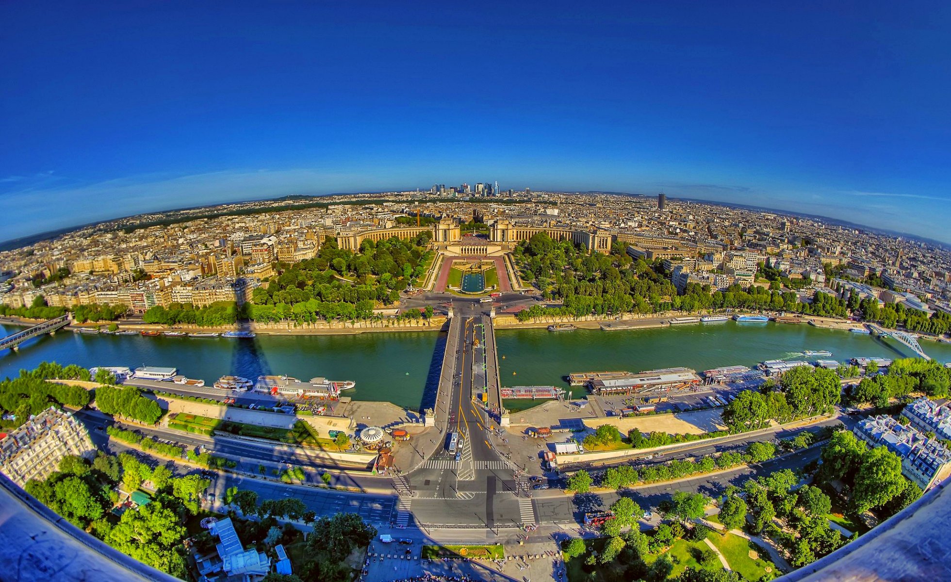 francia parís sena carreteras edificios sombra horizonte