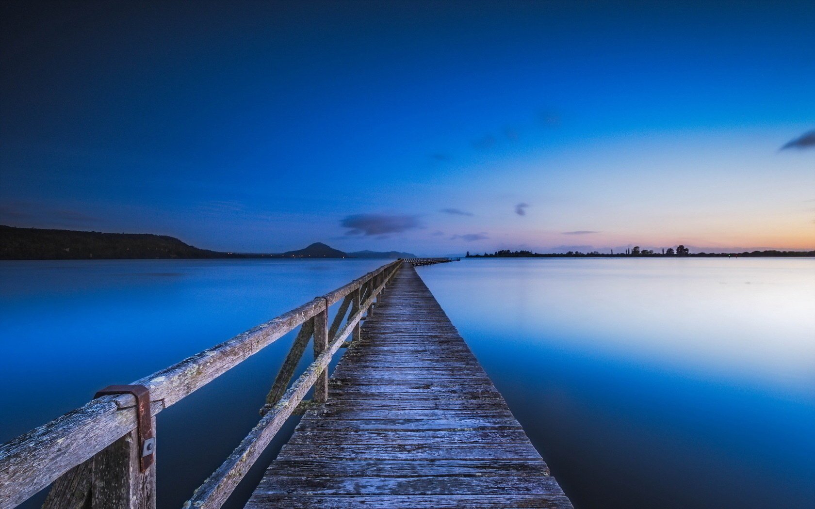 bridge lake landscape