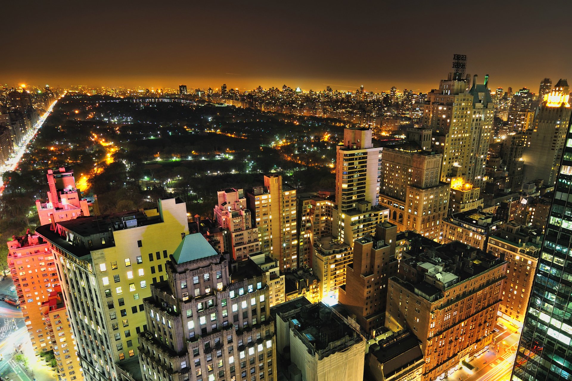 new york stadt nacht park zentral hintergrundbilder