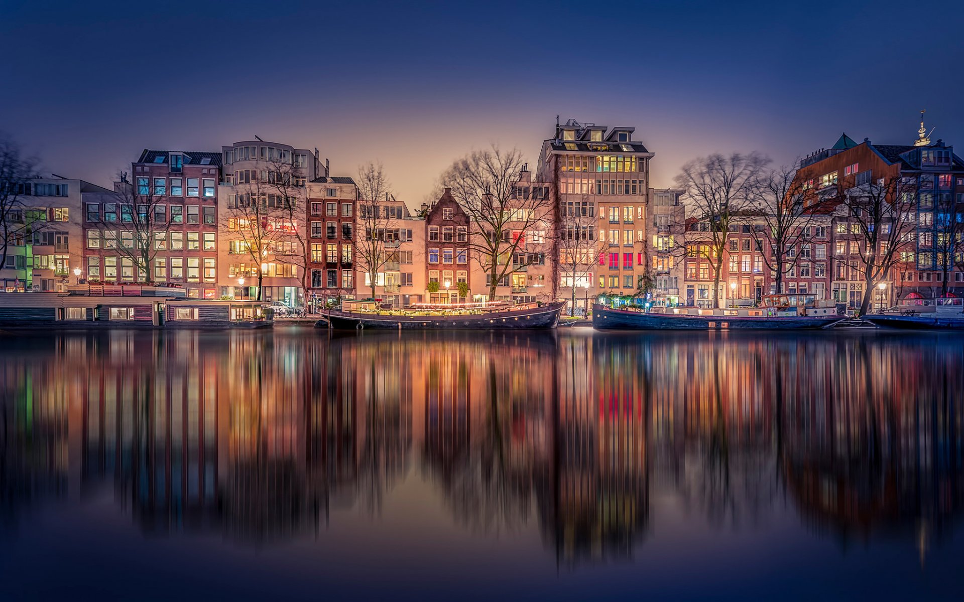 amsterdam kanal nacht