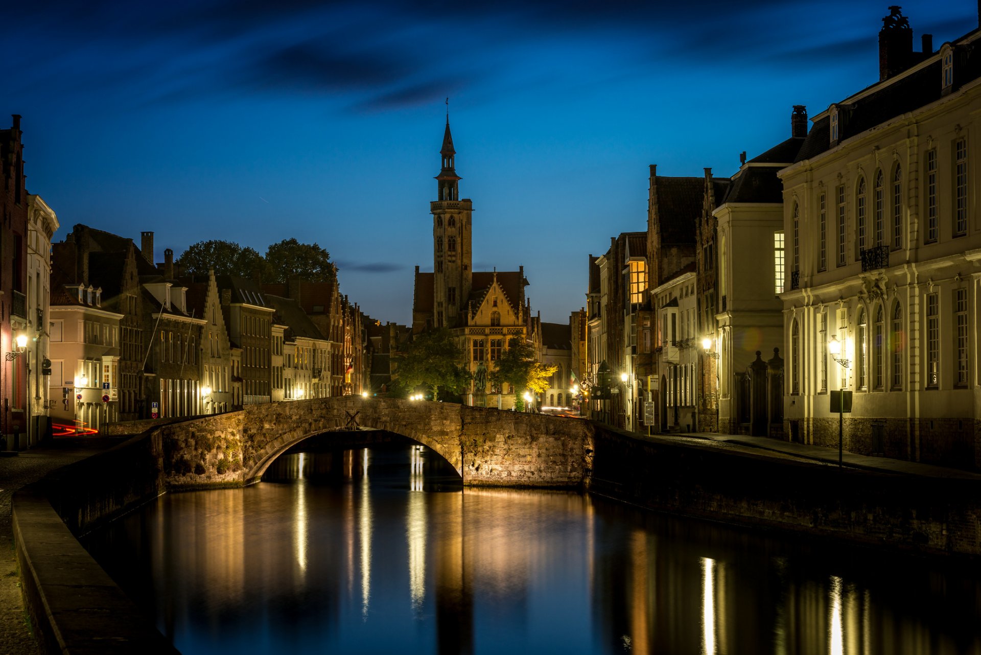 sant anna bruges fiandre occidentali notte luci