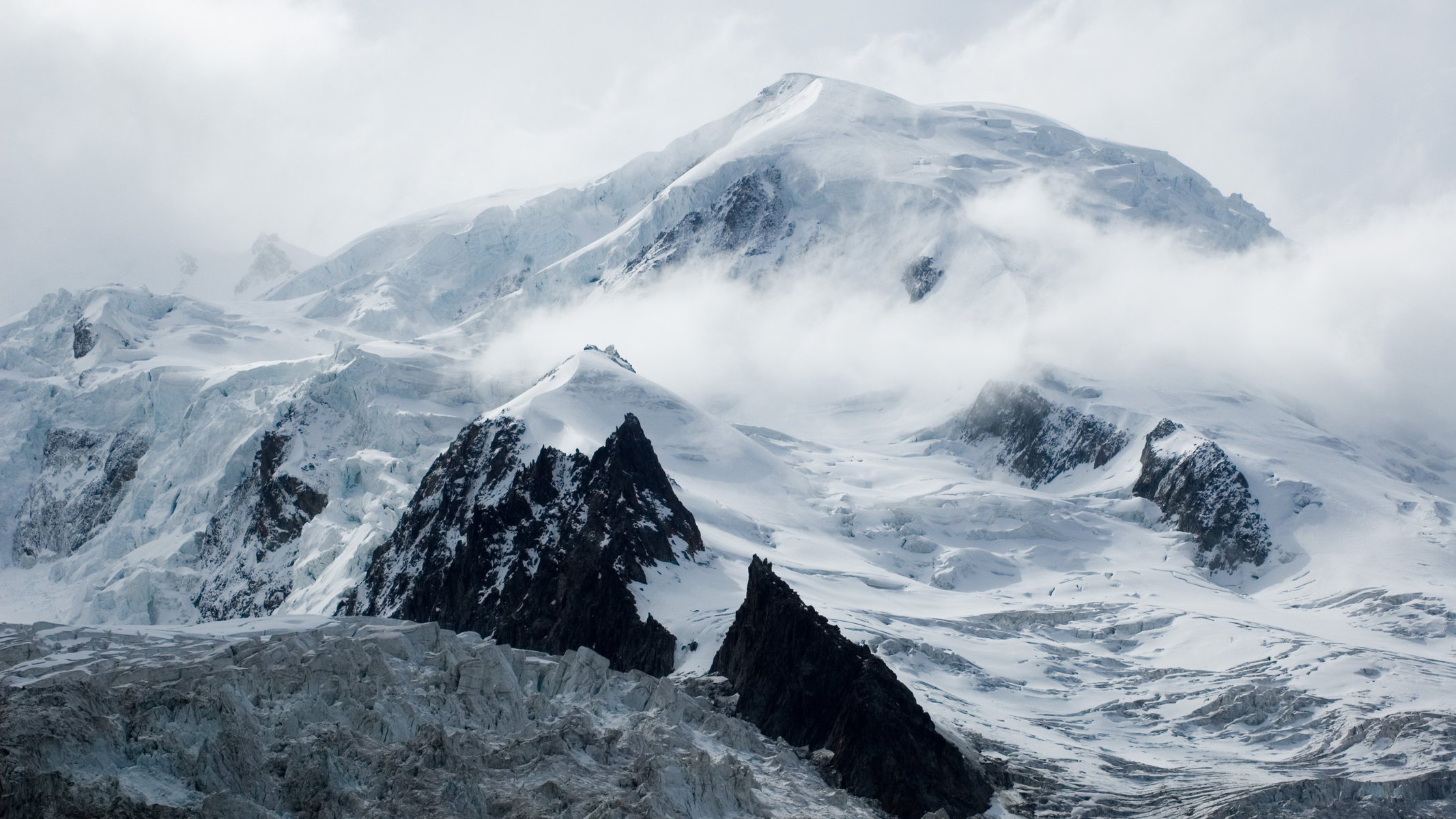 top winter snow mountain