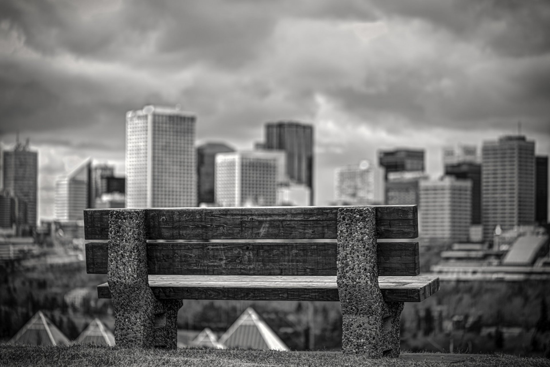 edmonton canada negozio bw vista bokeh