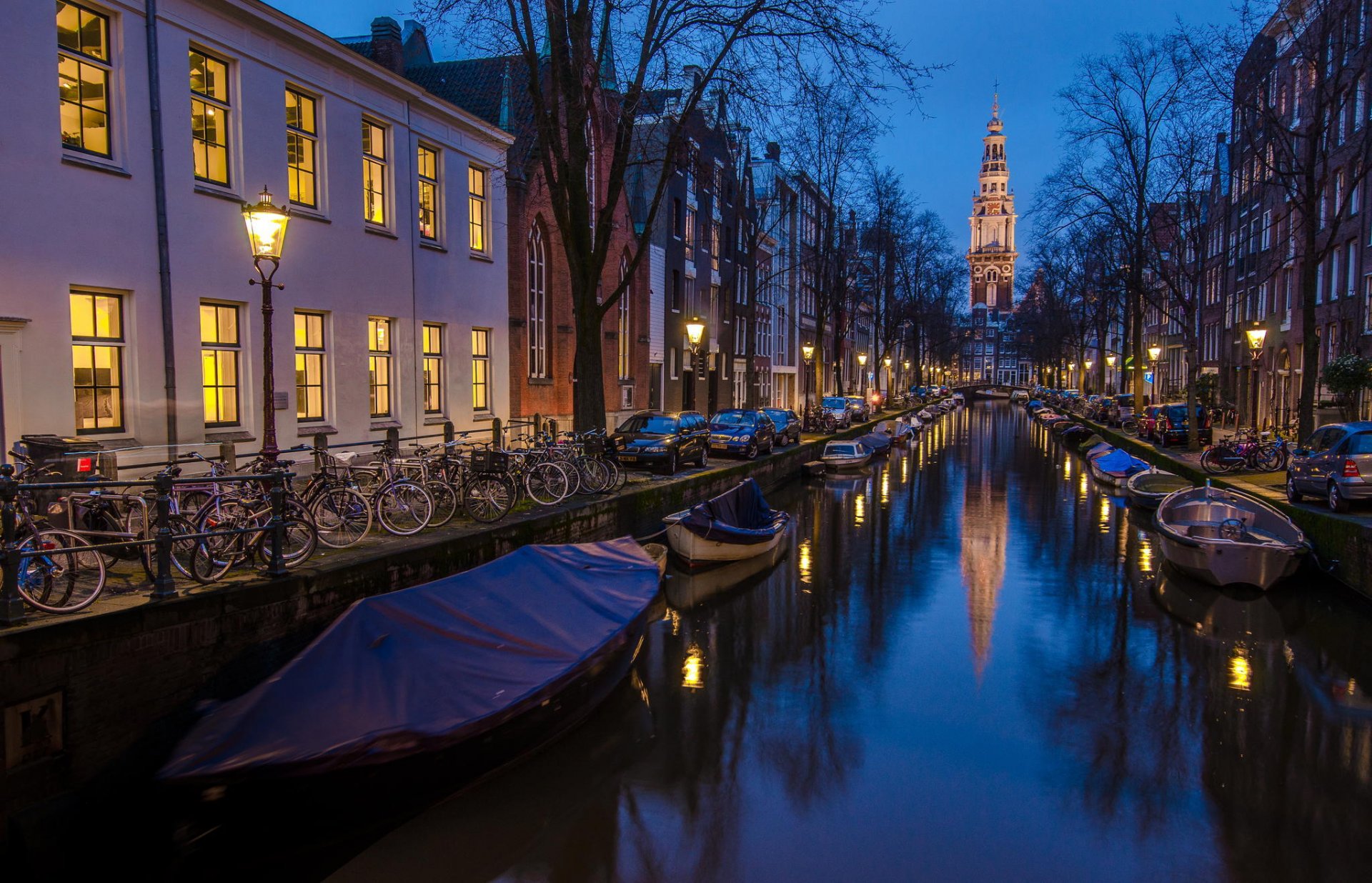 amsterdam holland foto /blaue stunde|