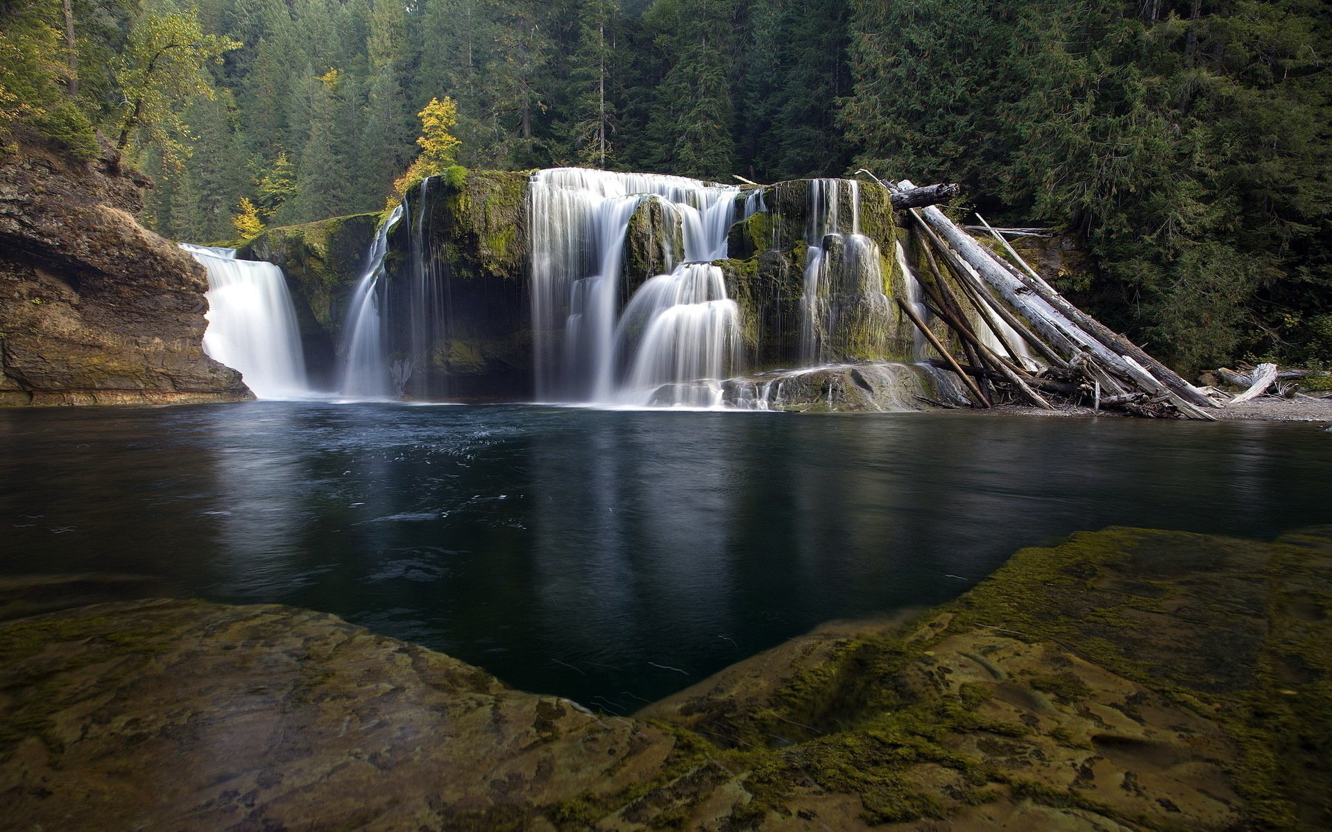 paisaje cascada naturaleza río