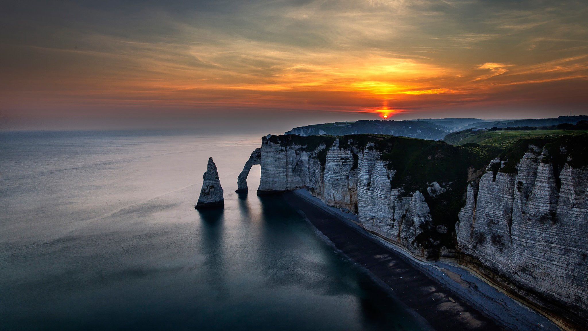 etretat comuna francia paisaje vista