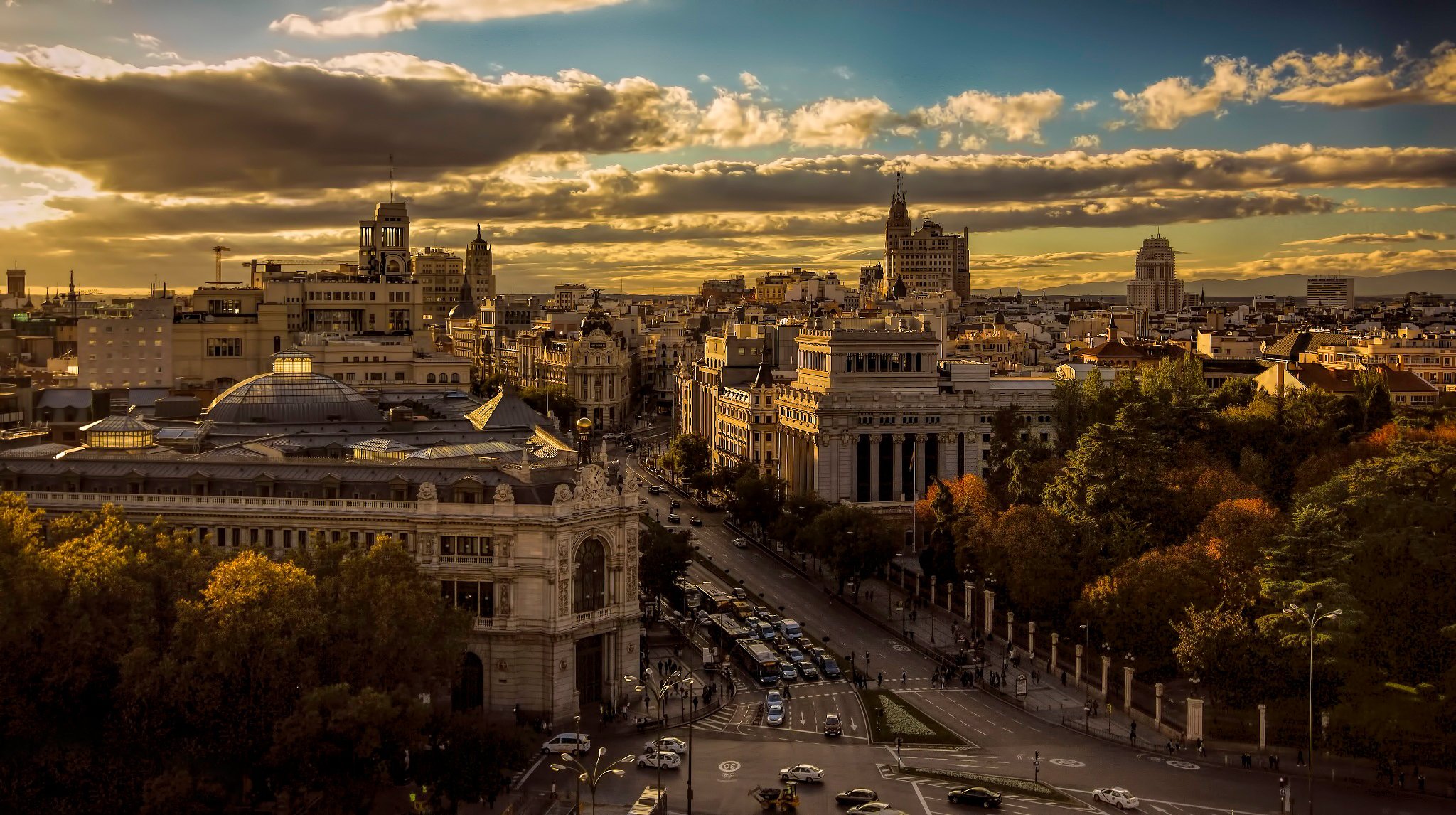 spanien madrid von oben ansicht