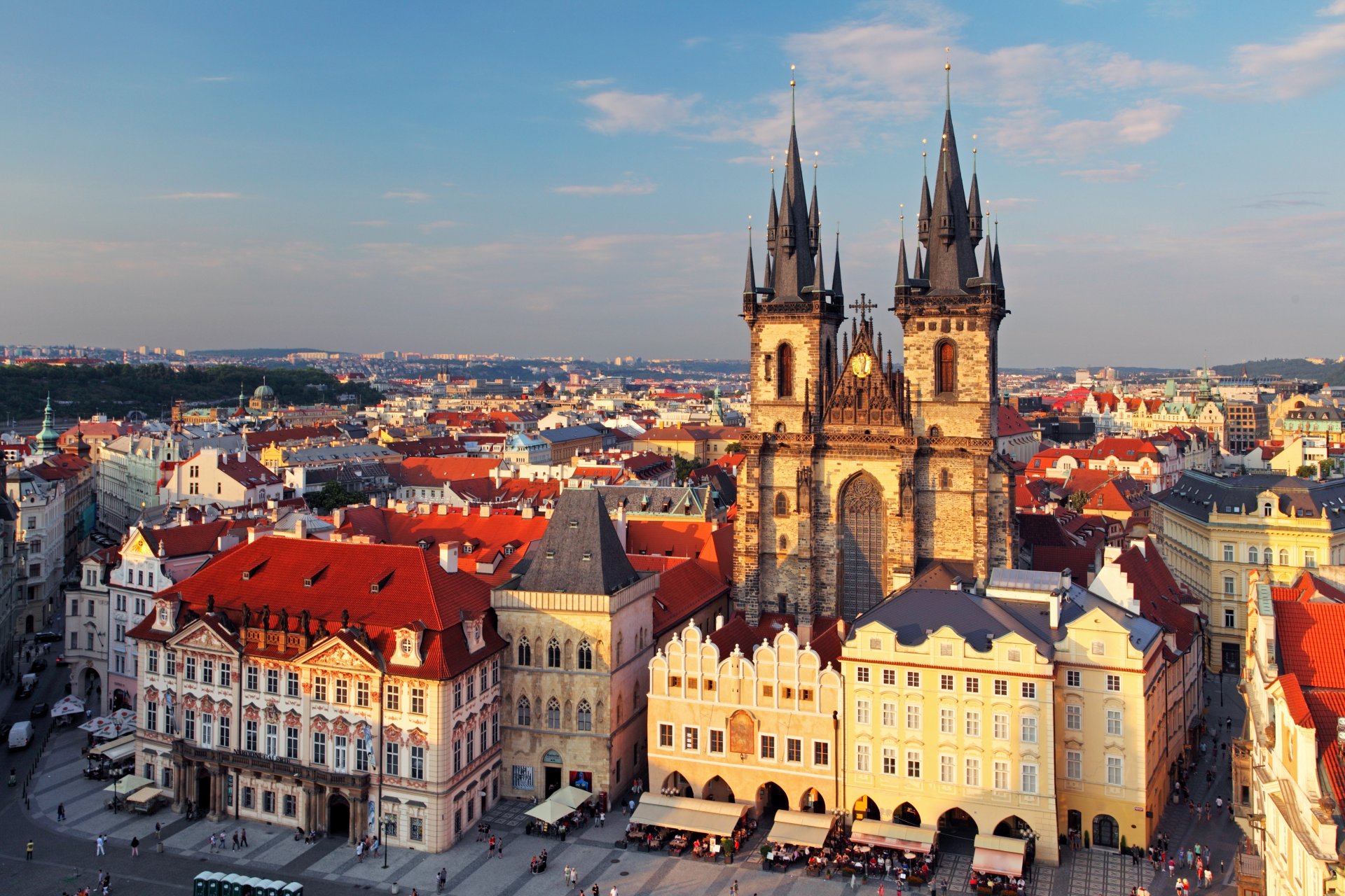 plaza de la ciudad vieja praga república checa ciudad