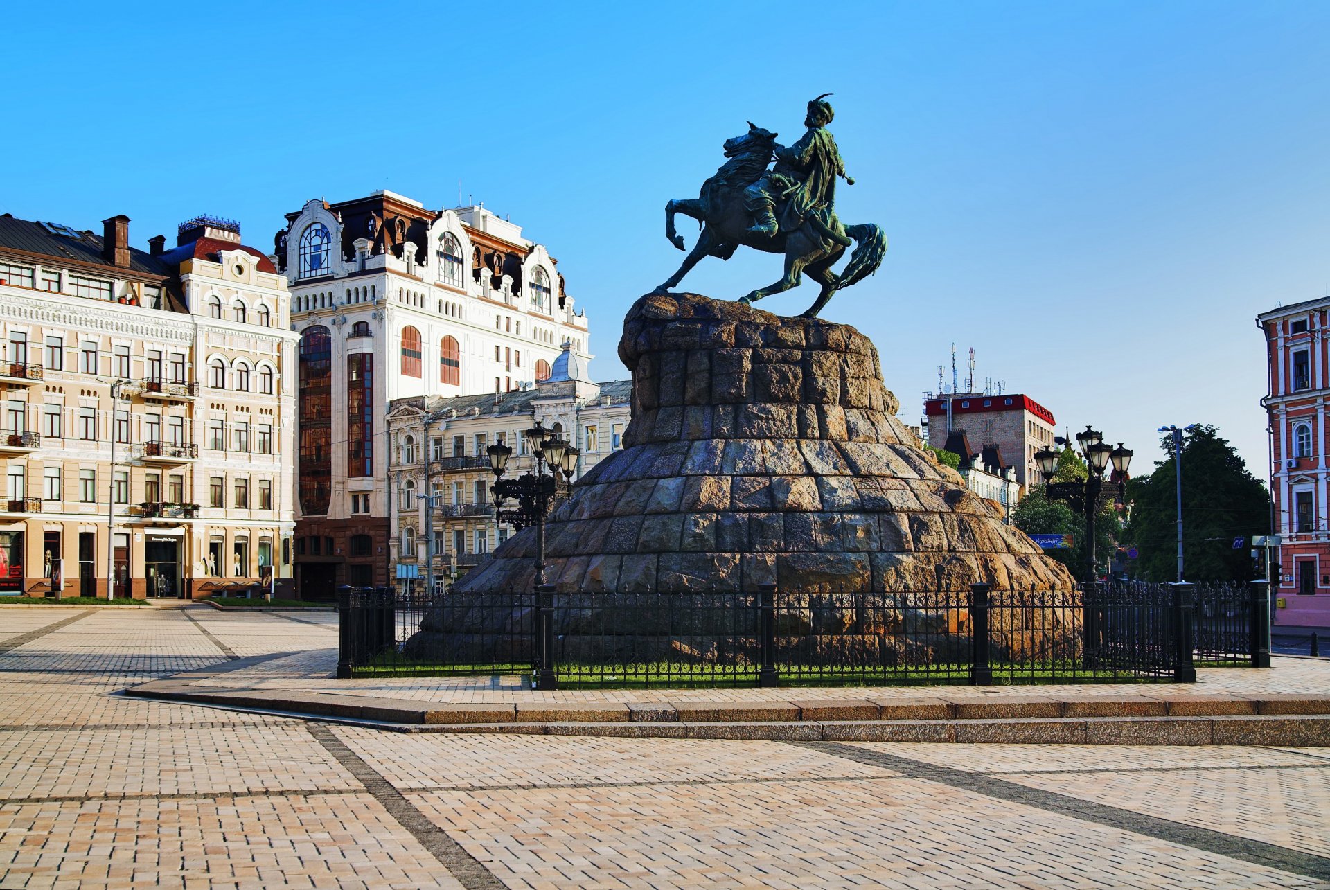 ukraine maisons monument kiev bogdan khmelnitski ville photo