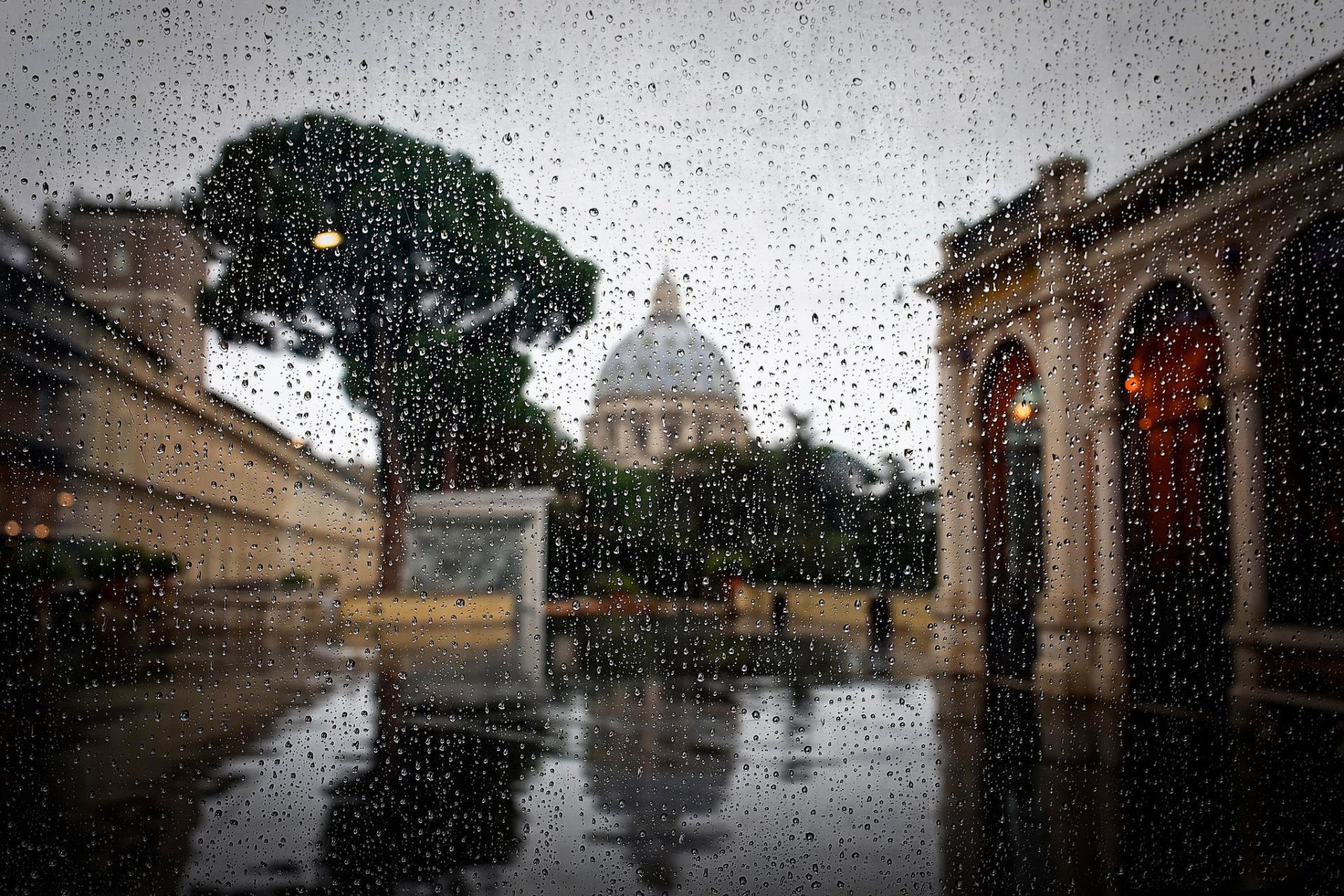 roma gotas lluvia