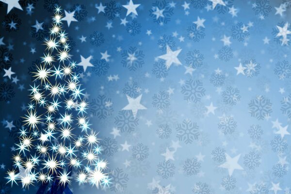 Christmas tree, festive graphics