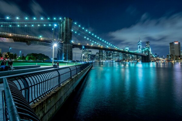 Lumières de la ville nocturne de New York