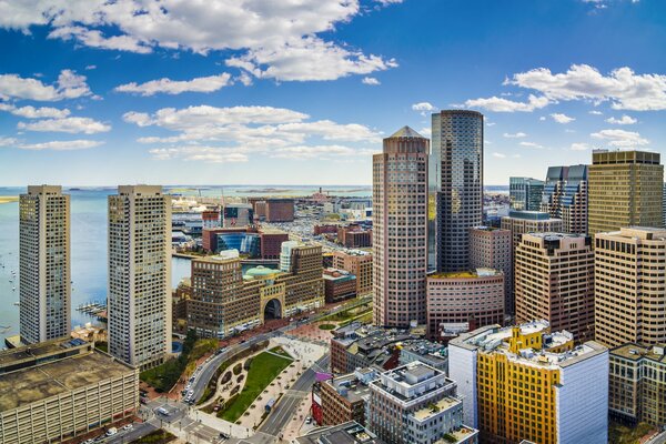 La côte de Boston comme ponorama, offre une vue magnifique