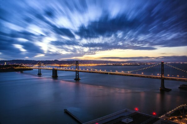 Foto di San Francisco, porto al tramonto