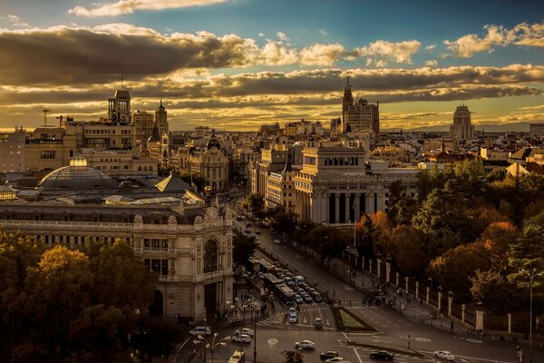 Vista superior España Madrid